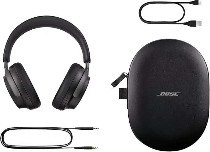 Bose QuietComfort Ultra Headphones, Casque sans fil à réduction de bruit avec audio spatial