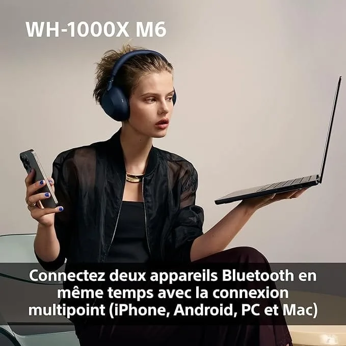 Sony WH-1000XM6 Casque sans-Fil Bluetooth à réduction de Bruit