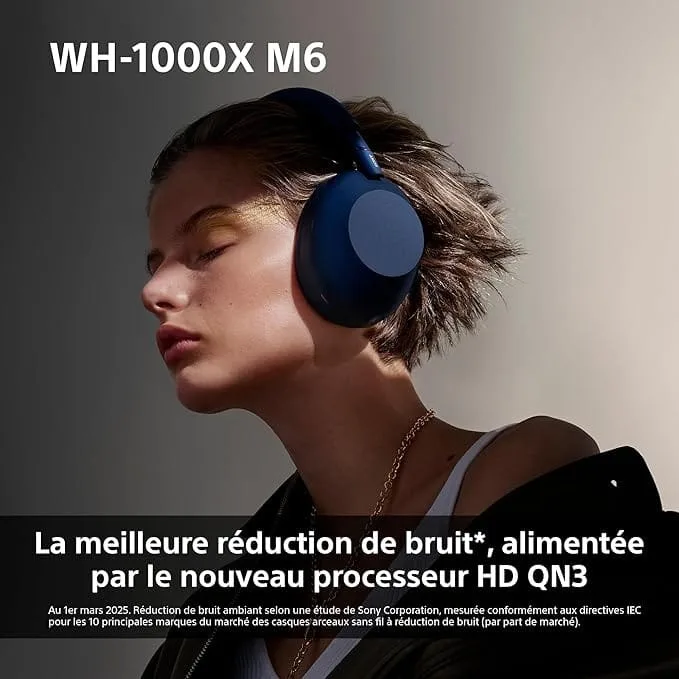 Sony WH-1000XM6 Casque sans-Fil Bluetooth à réduction de Bruit