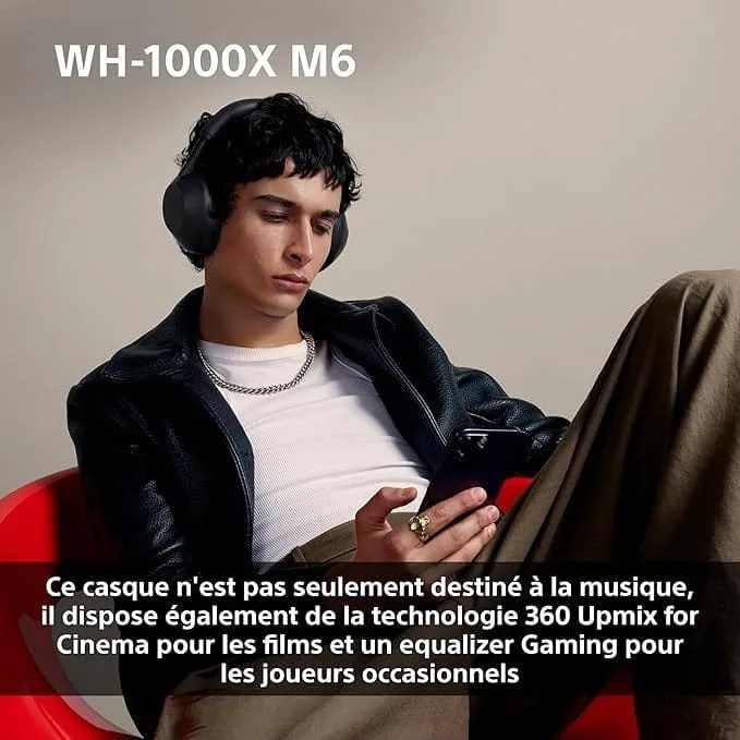 Sony WH-1000XM6 Casque sans-Fil Bluetooth à réduction de Bruit