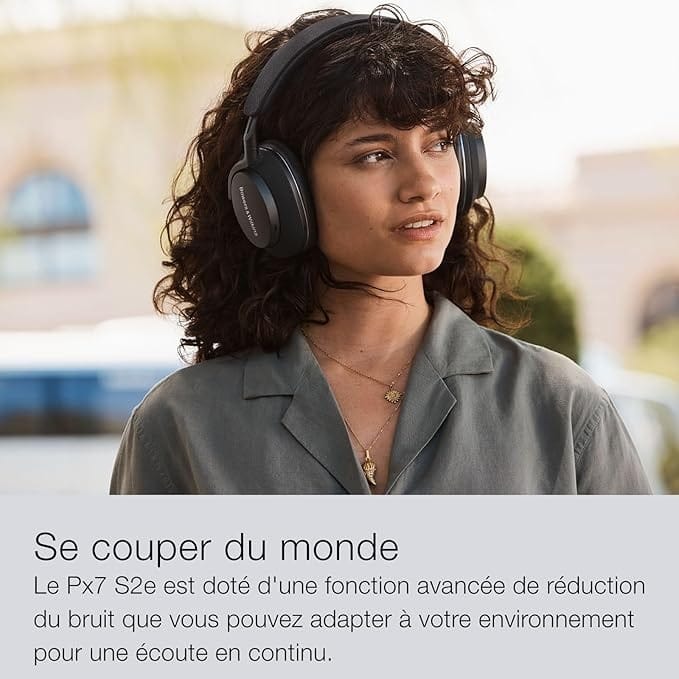 Bowers & Wilkins Px7 S2e Casque Supra-Auriculaire sans Fil, Réduction de Bruit