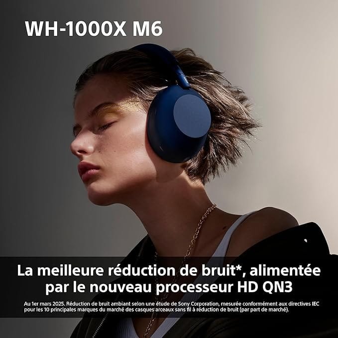 Sony WH-1000XM6 Casque sans-Fil Bluetooth à réduction de Bruit